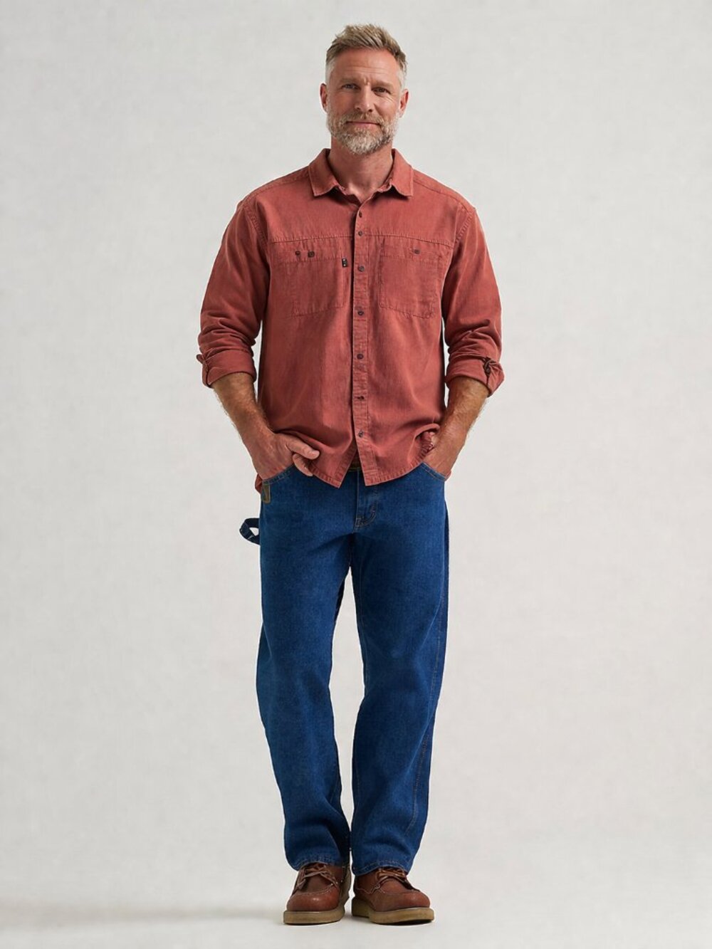 Mad Minds Workwear Shirt Men's M Thick Cotton Button Up Streetwear Utility